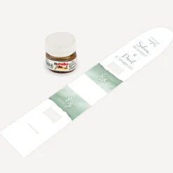Geschenktäschchen mit Nutella "Aquarell mit Zweig grün"