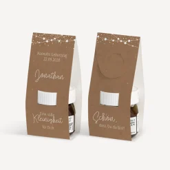 Geschenktäschchen mit Nutella "Party Lights"