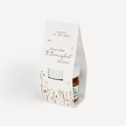 Geschenktäschchen mit Nutella "Wildromantische Blüten"