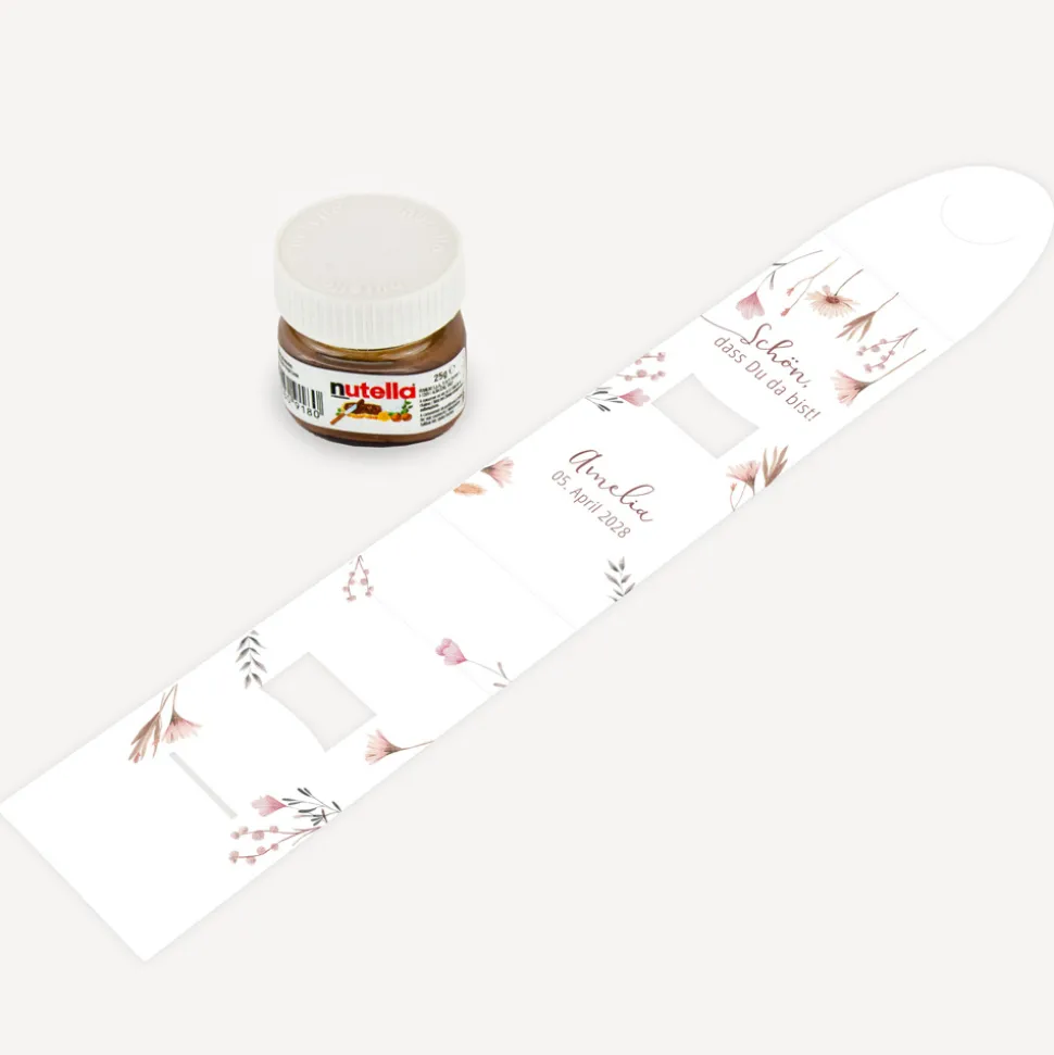 Geschenktäschchen mit Nutella "Wild Flowers"