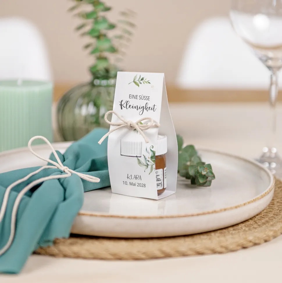 Geschenktäschchen mit Nutella "Green Magic"