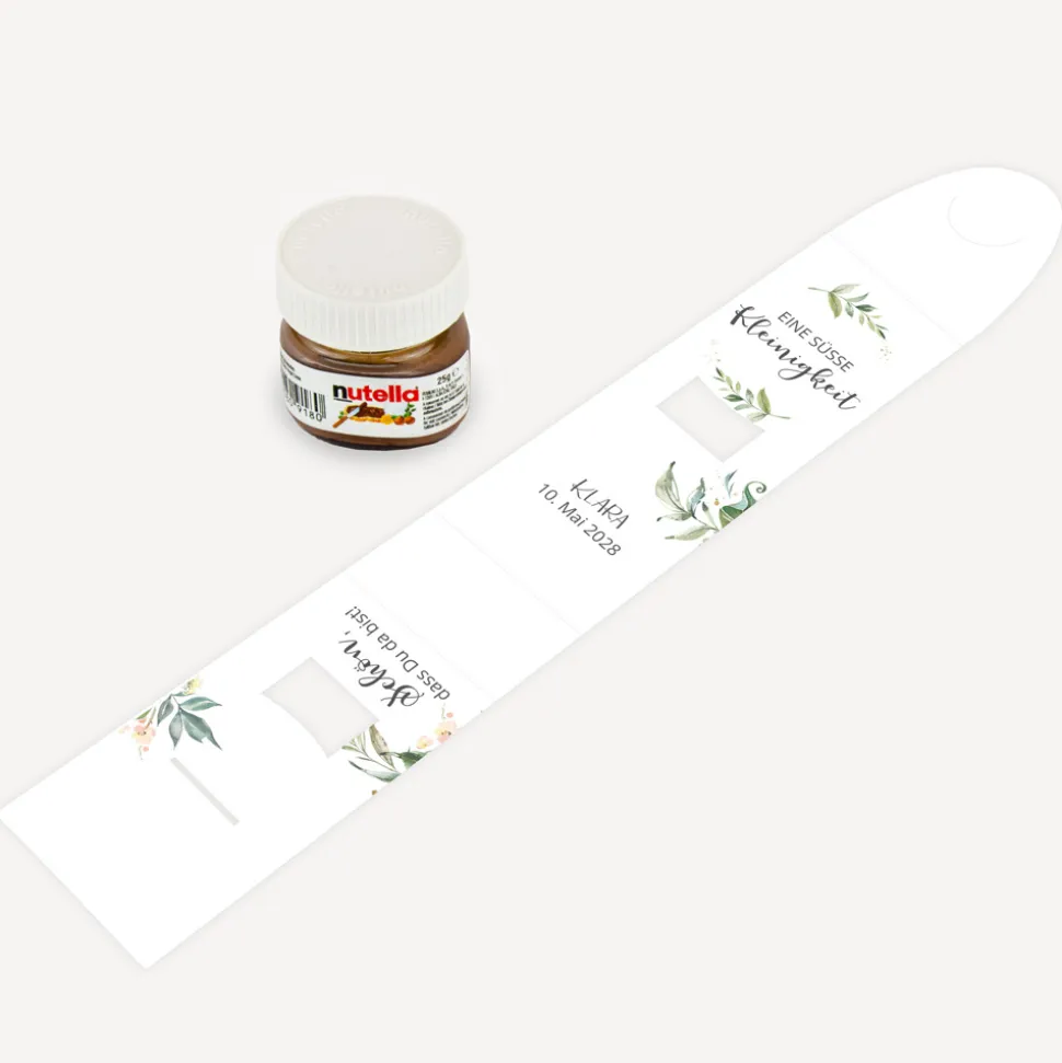 Geschenktäschchen mit Nutella "Green Magic"