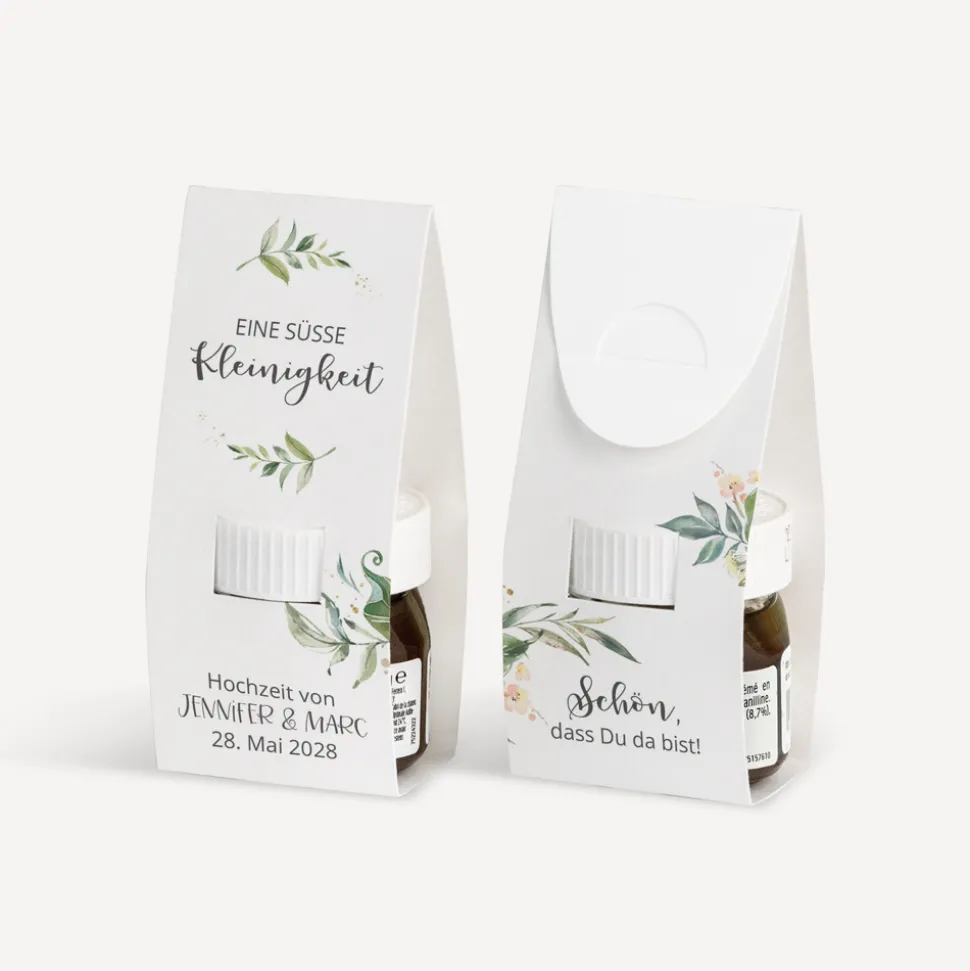 Geschenktäschchen mit Nutella "Green Magic"