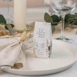 Geschenktäschchen mit Nutella "Trockengras"