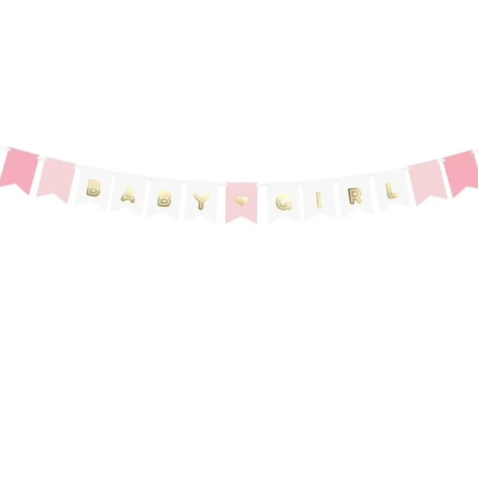 Girlande Babyparty "Baby Girl"