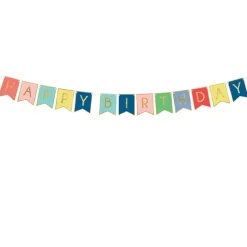 Girlande "Happy Birthday" bunt