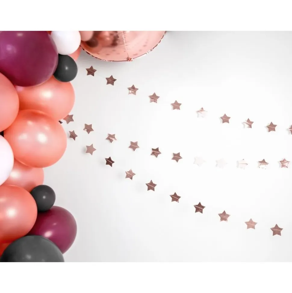 Girlande Sterne Roségold 360 cm