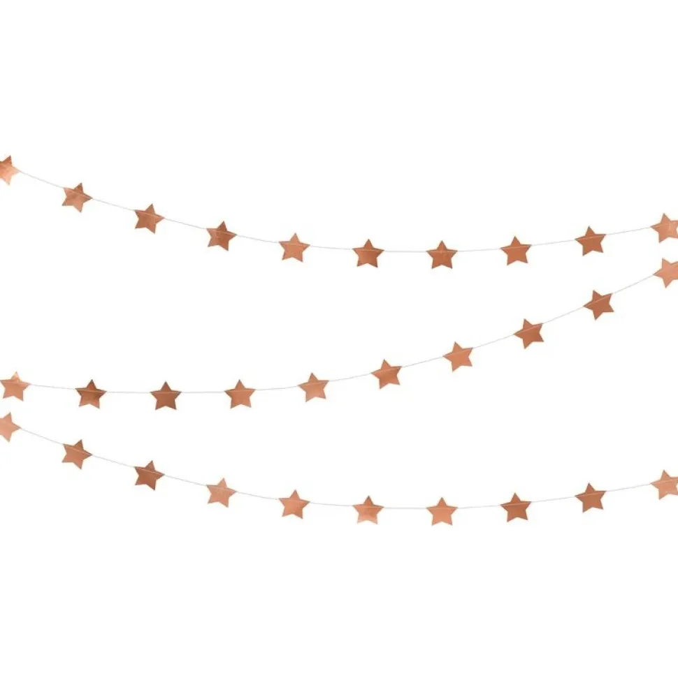 Girlande Sterne Roségold 360 cm