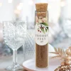 Glasröhrchen mit Korken + Aufkleber "Mistelzweig"