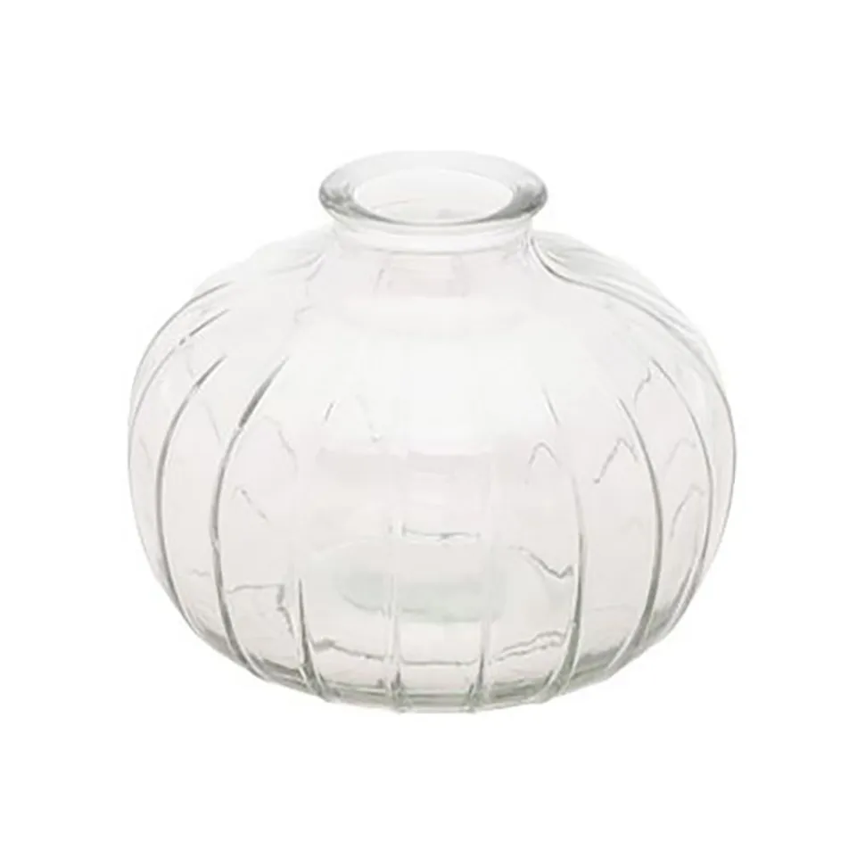Glasvase Baril transparent 11 x 8,5 cm