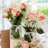 Glasvase mit Rillen "Vintage"