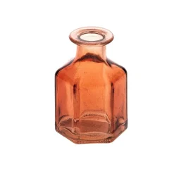 Glasvase terrakotta 6 x 6 x 9 cm