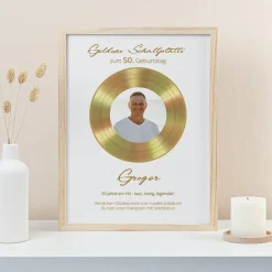 Goldene Schallplatte Geschenk zum Geburtstag