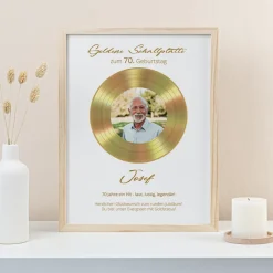 Goldene Schallplatte Geschenk zum Geburtstag