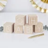 Gästebuch Alternative Babyparty Bauklötze Holz
