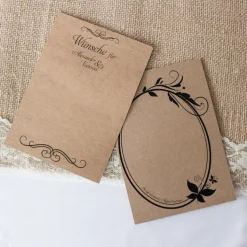Gästebuch Alternative Karten 60er Set mit Personalisierung