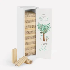 Gästebuch Alternative Wackelturm mit Geschenkbox 