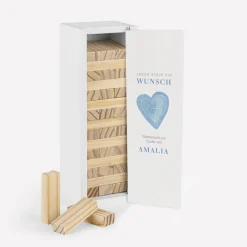 Gästebuch Alternative Wackelturm mit Geschenkbox