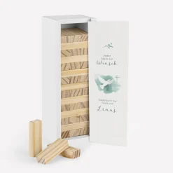 Gästebuch Alternative Wackelturm mit Geschenkbox