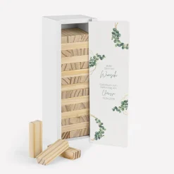 Gästebuch Alternative Wackelturm mit Geschenkbox