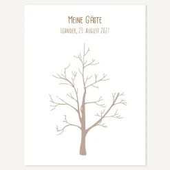 Gästebuch Fingerabdrücke Baum