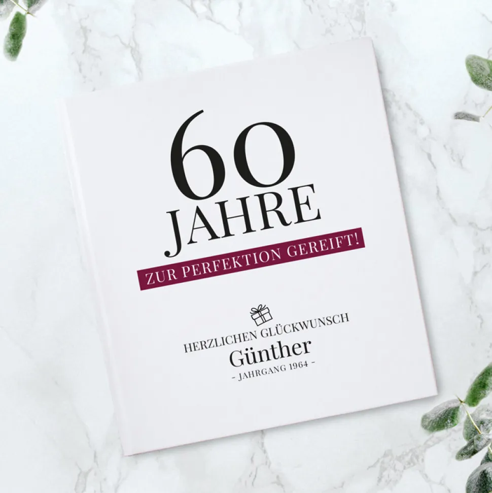 Gästebuch Geburtstag "Perfektion"
