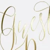 Gästebuch "Kalligraphie" gold