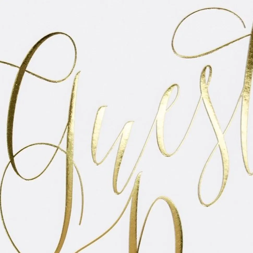 Gästebuch "Kalligraphie" gold