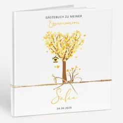 Gästebuch Kommunion "Baum Herzen"