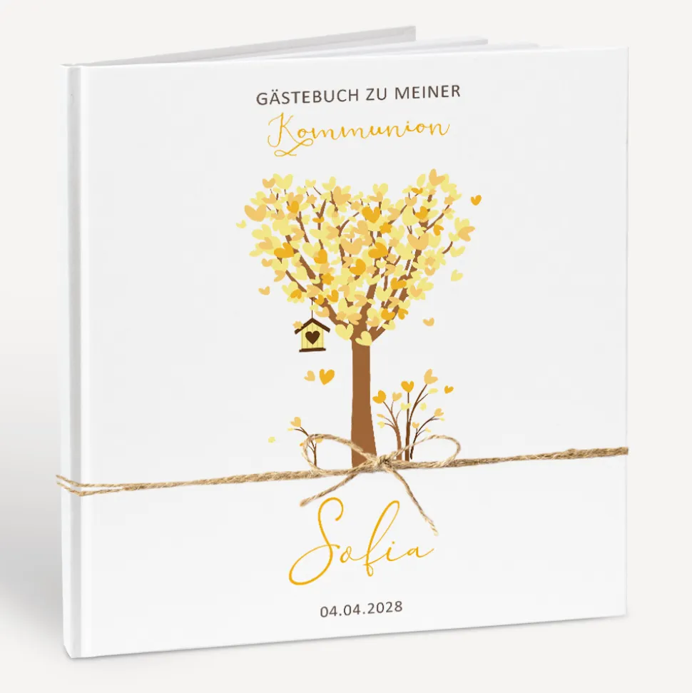 Gästebuch Kommunion "Baum Herzen"