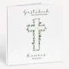 Gästebuch Kommunion "Eukalyptus Kreuz"