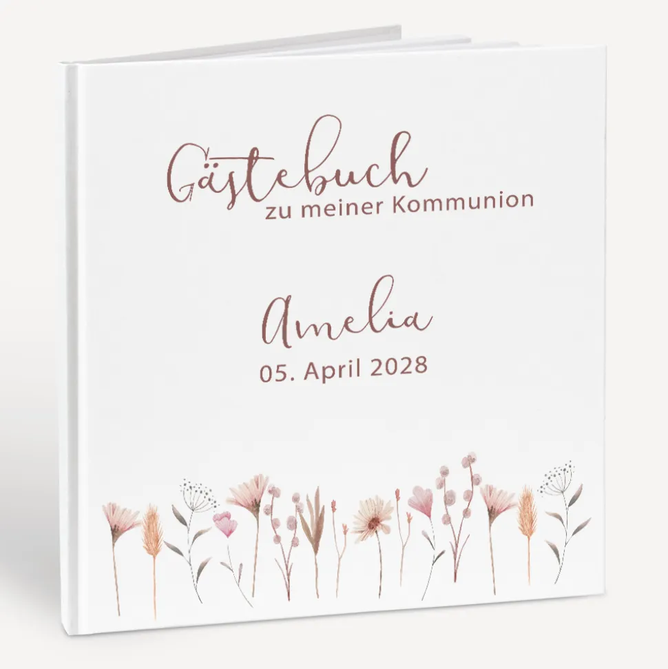 Gästebuch Kommunion "Wild Flowers"