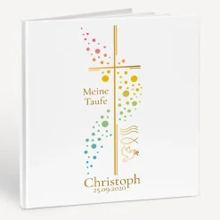 Gästebuch Taufe "Kreuz mit Symbolen"