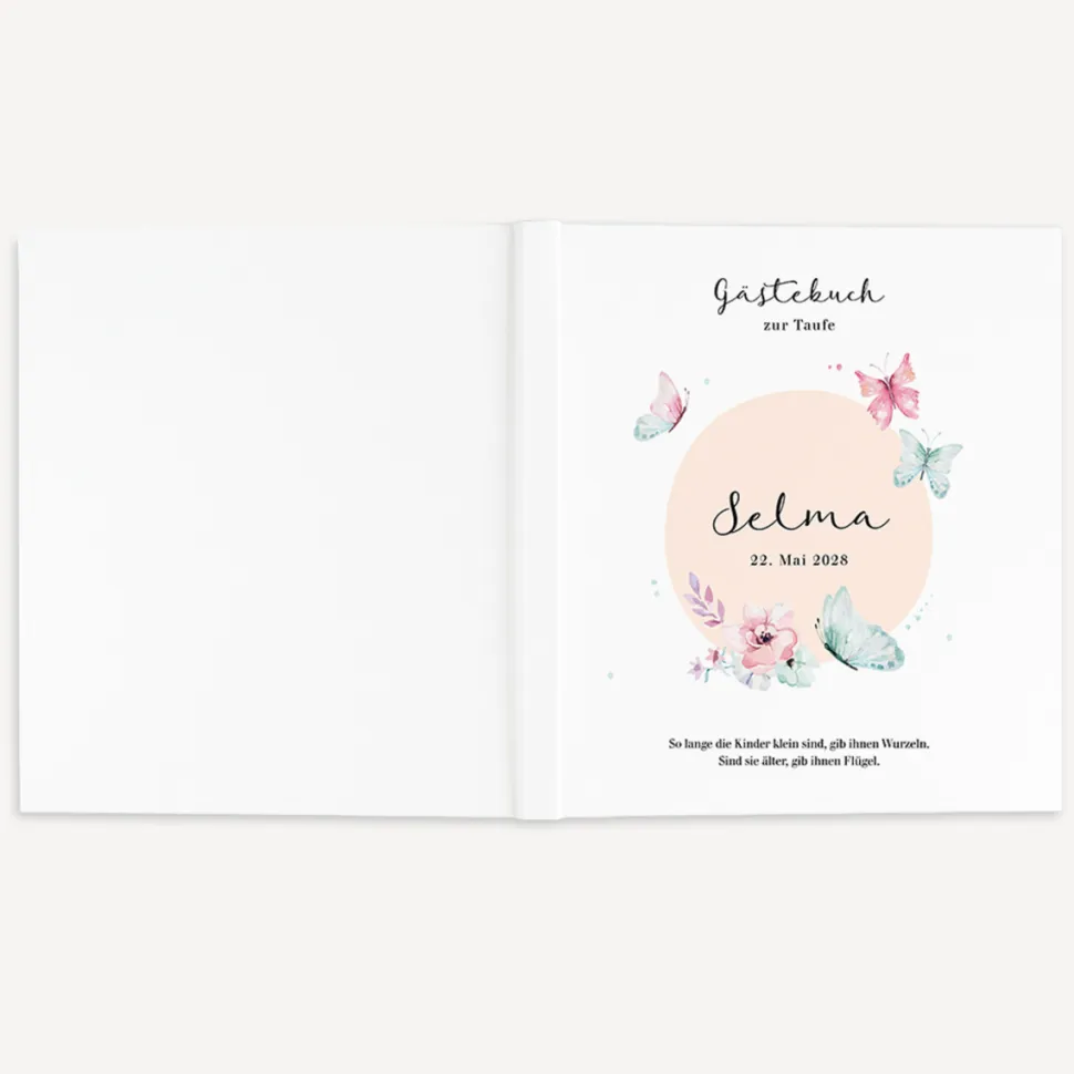 Gästebuch Taufe "Schmetterlinge"