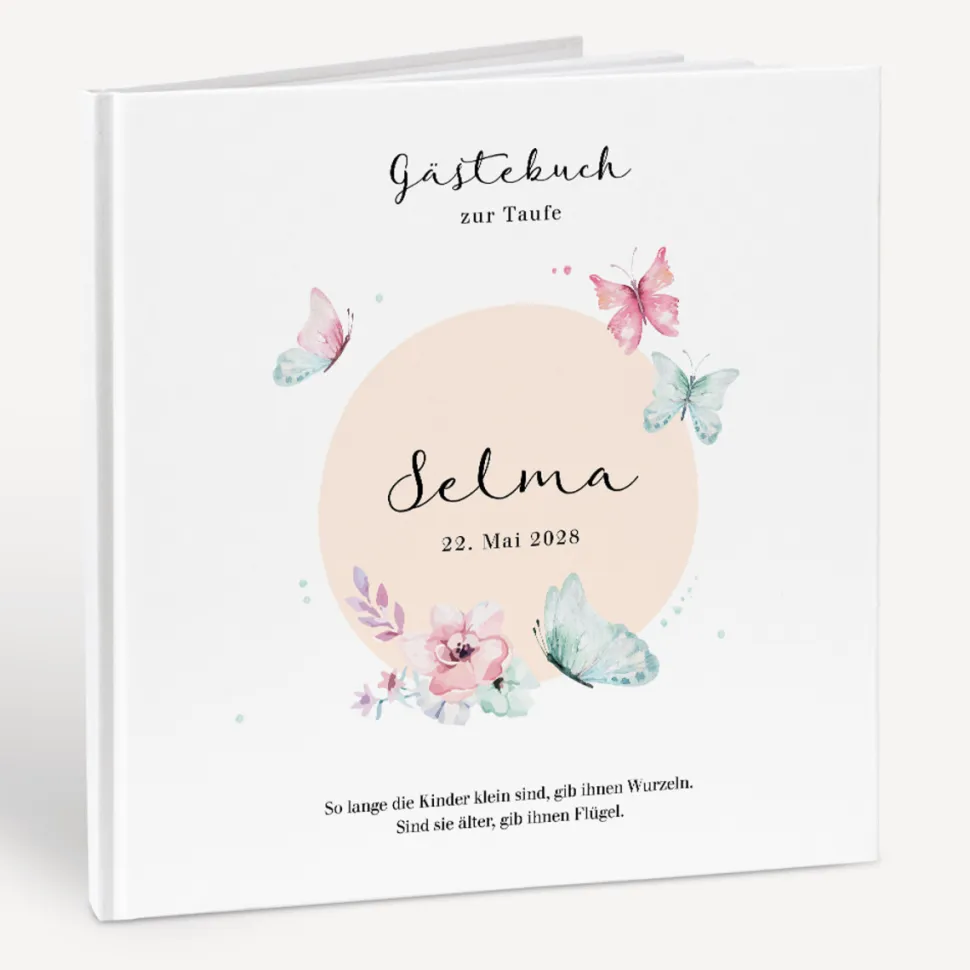 Gästebuch Taufe "Schmetterlinge"