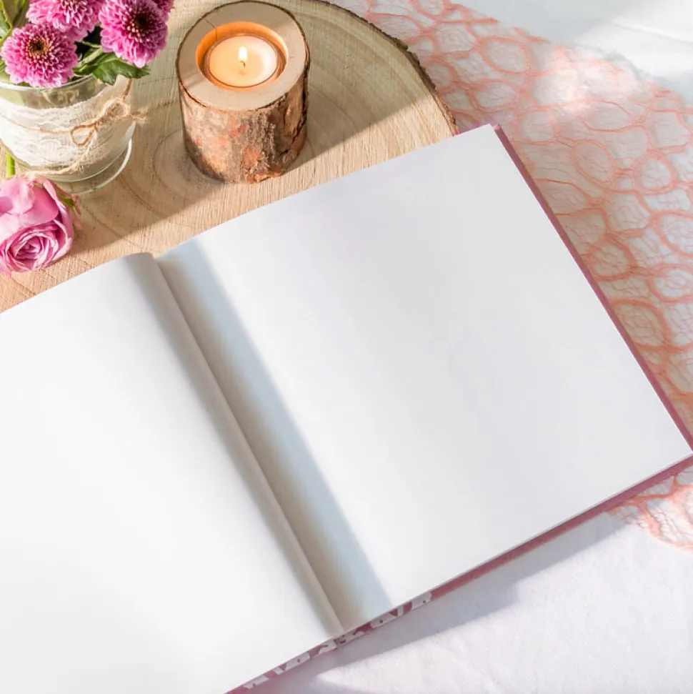 Gästebuch "Vintagezauber rosa" personalisiert