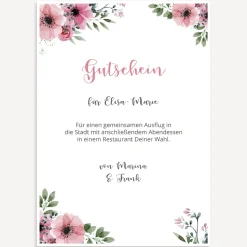Gutschein Vorlage zum Ausdrucken "Bohemian Summer"