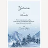 Gutschein Vorlage zum Ausdrucken "Winterlandschaft Berge"