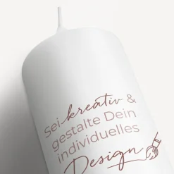 Kerze mit eigenem Design