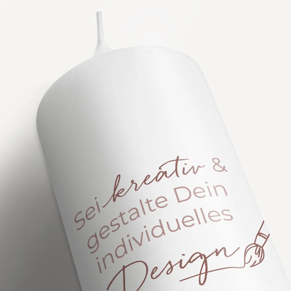 Kerze mit eigenem Design
