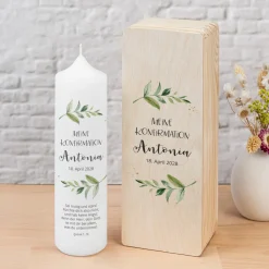 Kerzenbox Holz "Green Magic"