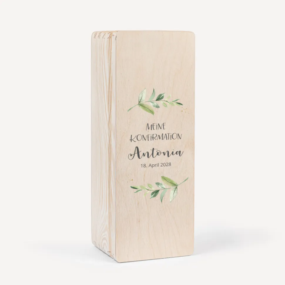 Kerzenbox Holz "Green Magic"