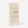 Kerzenbox Holz "Wolke mit Regenbogen"