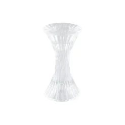 Kerzenhalter Glas Facetten "2 in 1" 7 x 13 cm