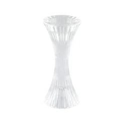 Kerzenhalter Glas Facetten "2 in 1" 7 x 16,5 cm