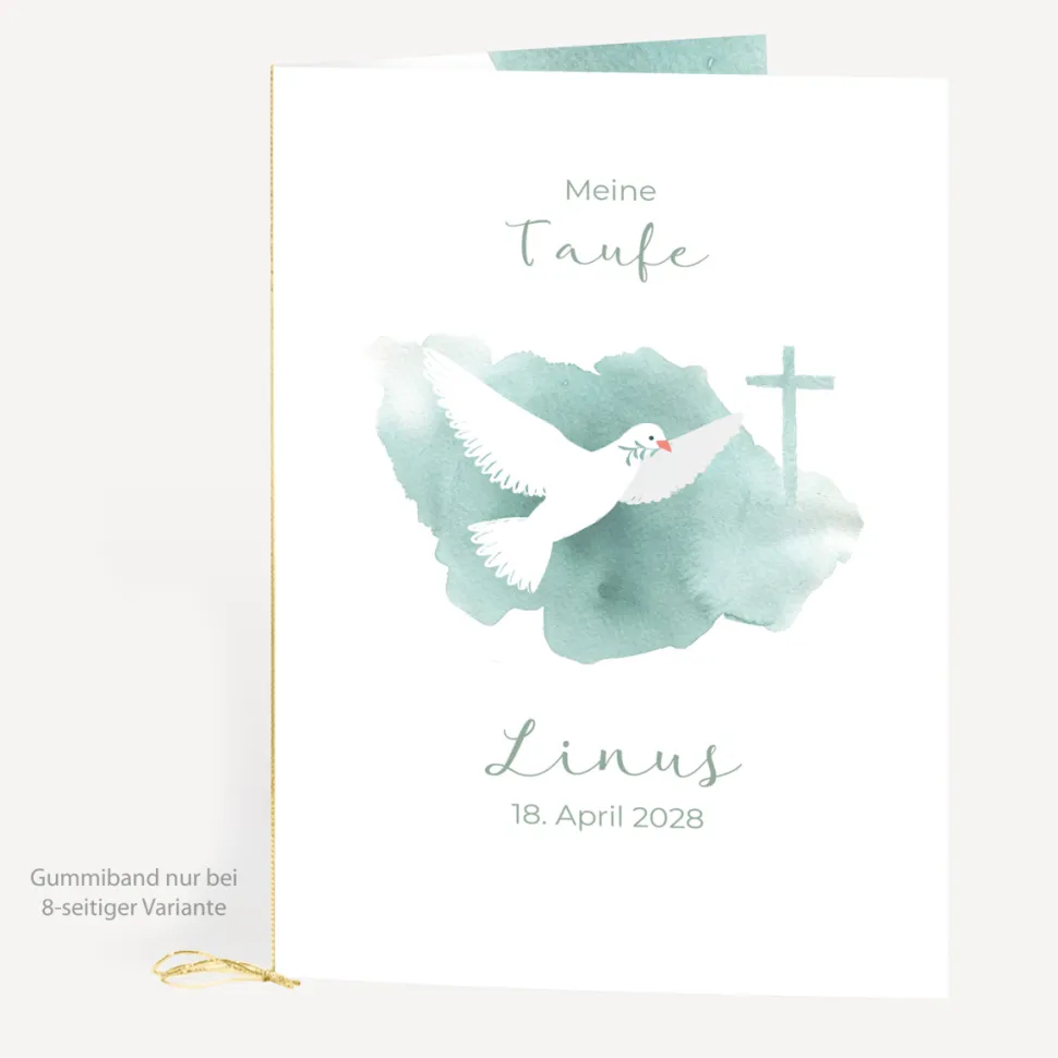 Kirchenheft Taufe "Taube"