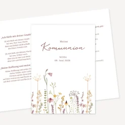 Kirchenheft Taufe "Wildromantische Blüten"