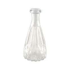 Kleine Flaschenvase transparent 6,8 x 14,5 cm