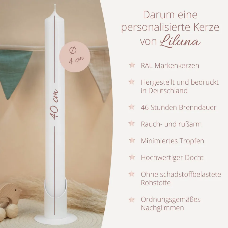 Kommunionkerze 2026 "Ihr seid meine Freunde!" schmal