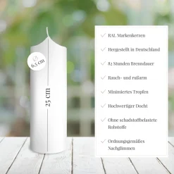 Kommunionkerze Kreuz Junge